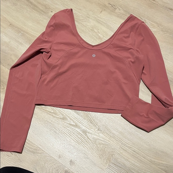 Lululemon Align Long Sleeve Shirt Brier Rose Large (10-12) - Picture 4 of 6